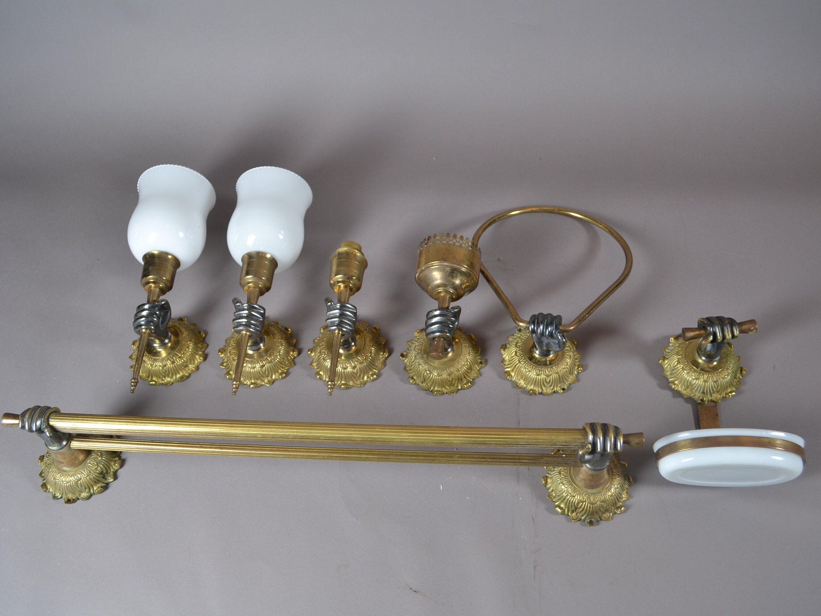 rare Andre Arbus Bathroom set
