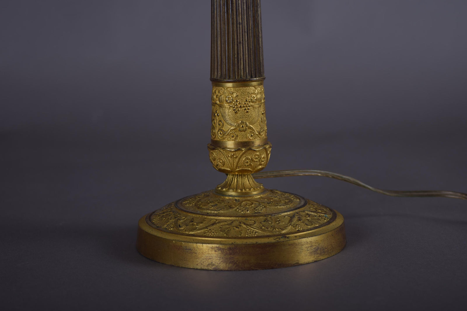 candlestick lamp ormolu gilded