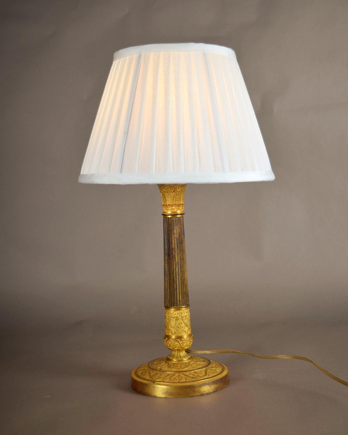 candlestick lamp ormolu gilded