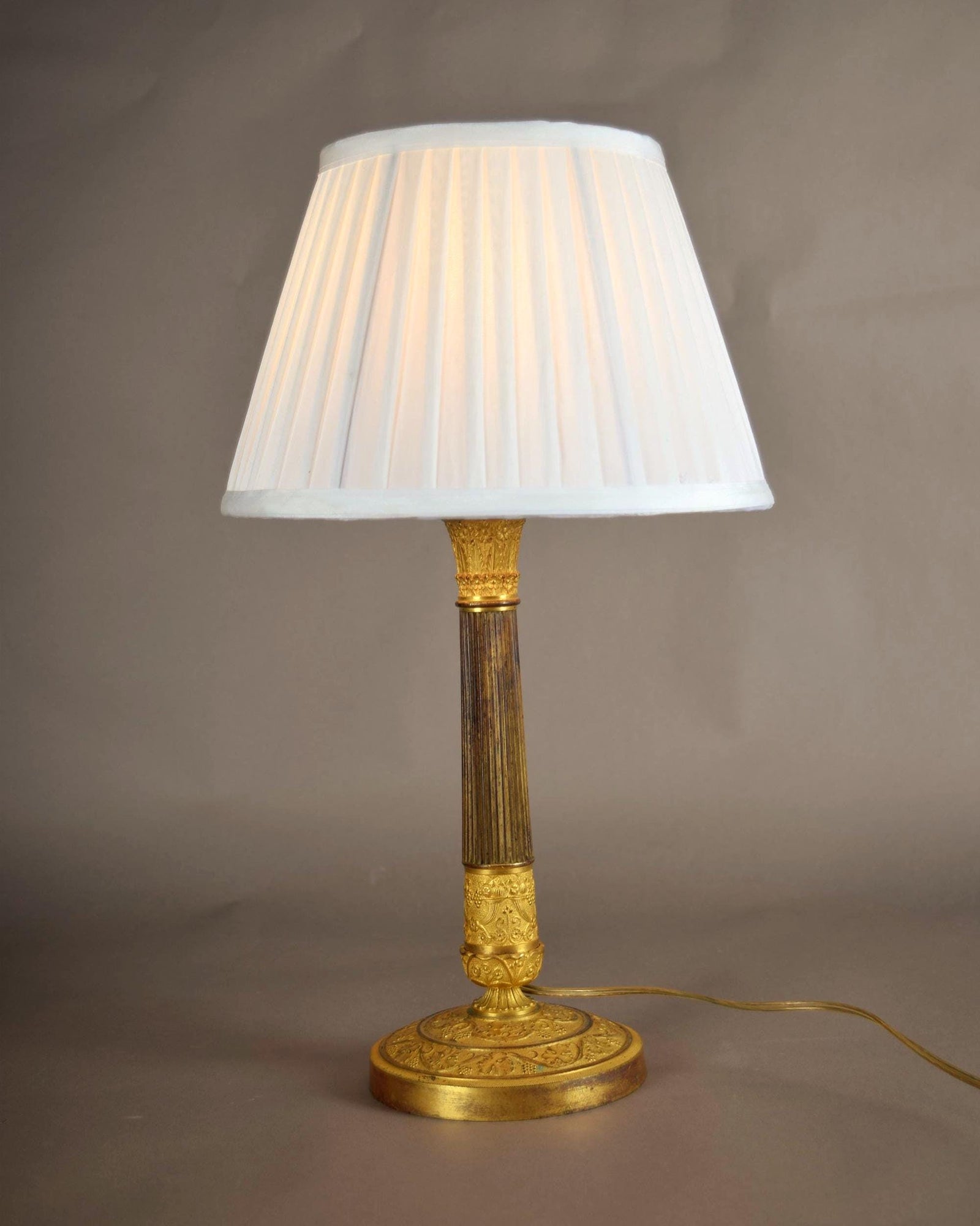 candlestick lamp ormolu gilded
