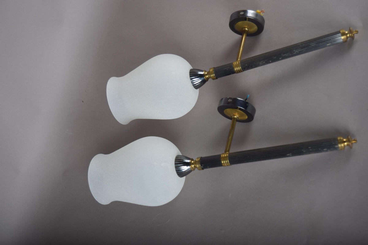 Pair of Wall Lights, Style of Maison Jansen, Neoclassical French Design, 1970s
