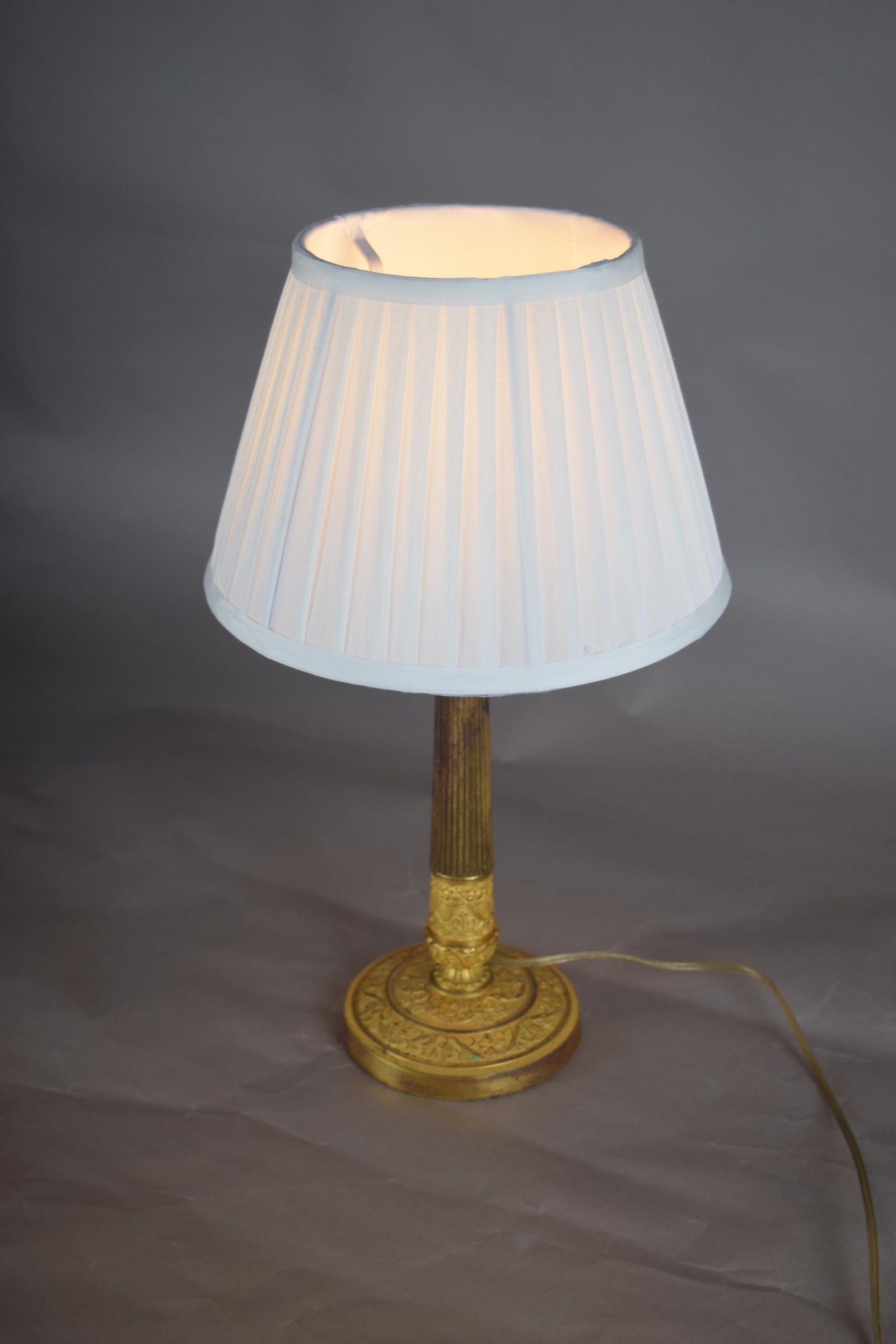 candlestick lamp ormolu gilded