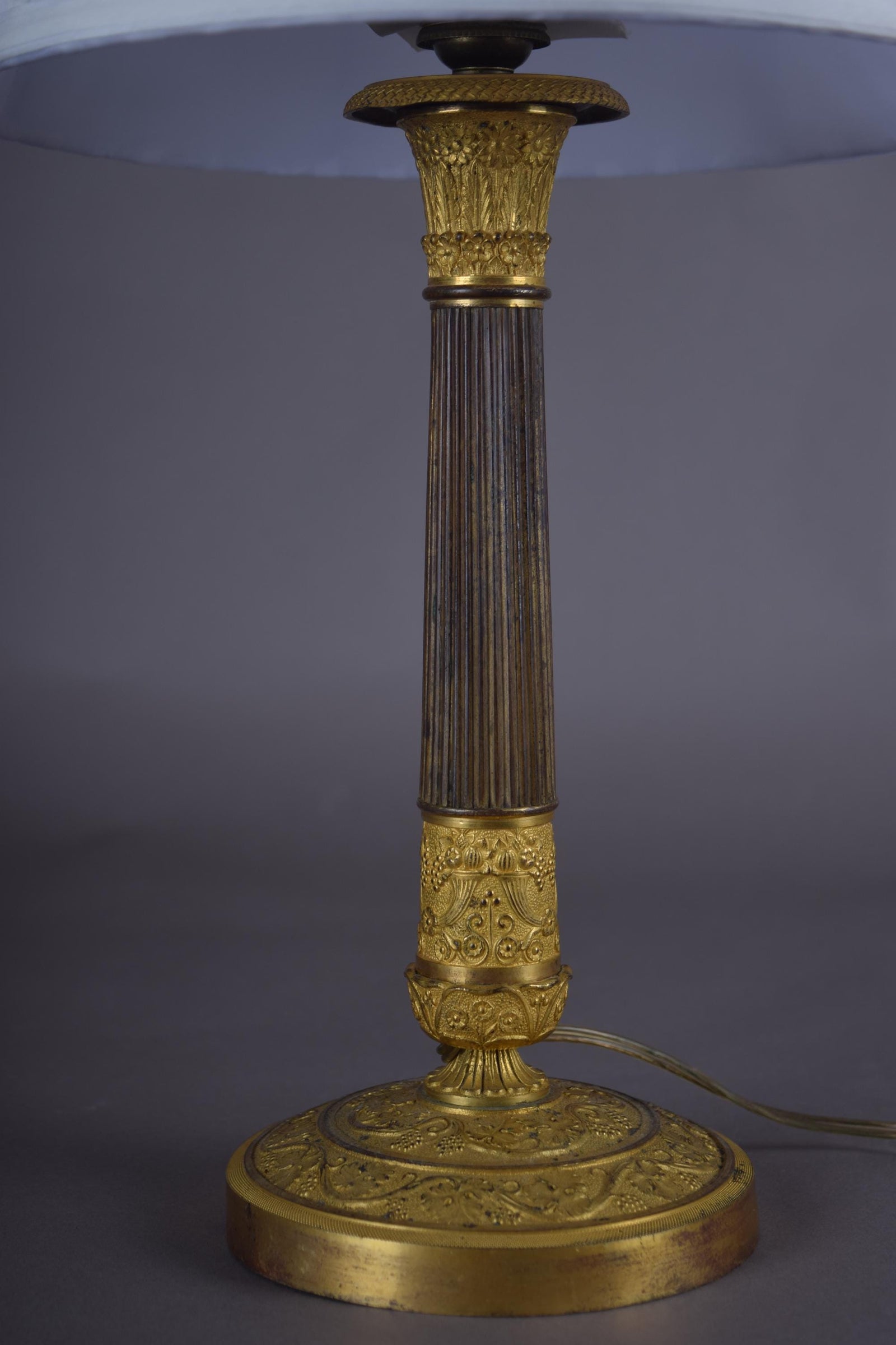 candlestick lamp ormolu gilded