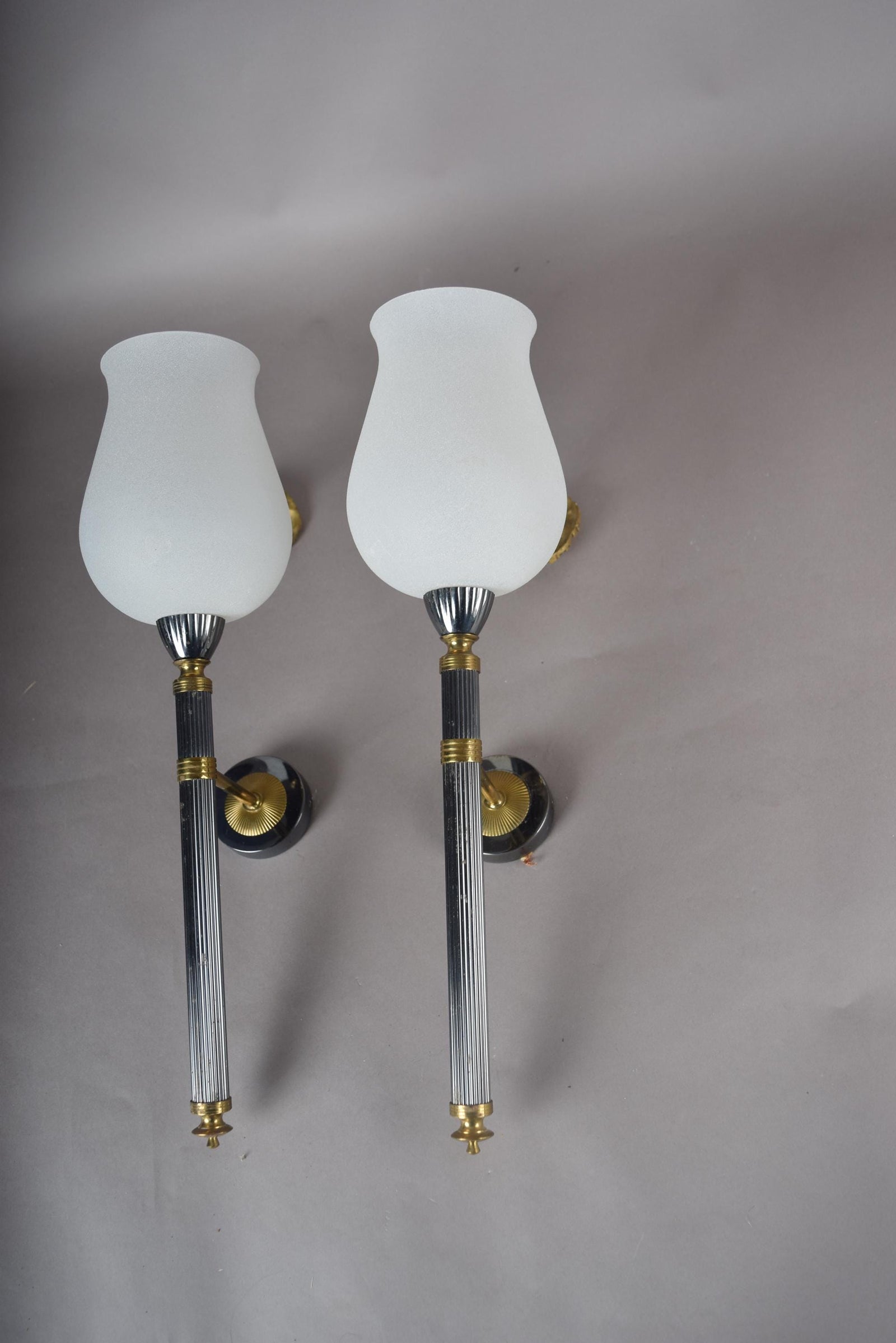 Pair of Wall Lights, Style of Maison Jansen, Neoclassical French Design, 1970s