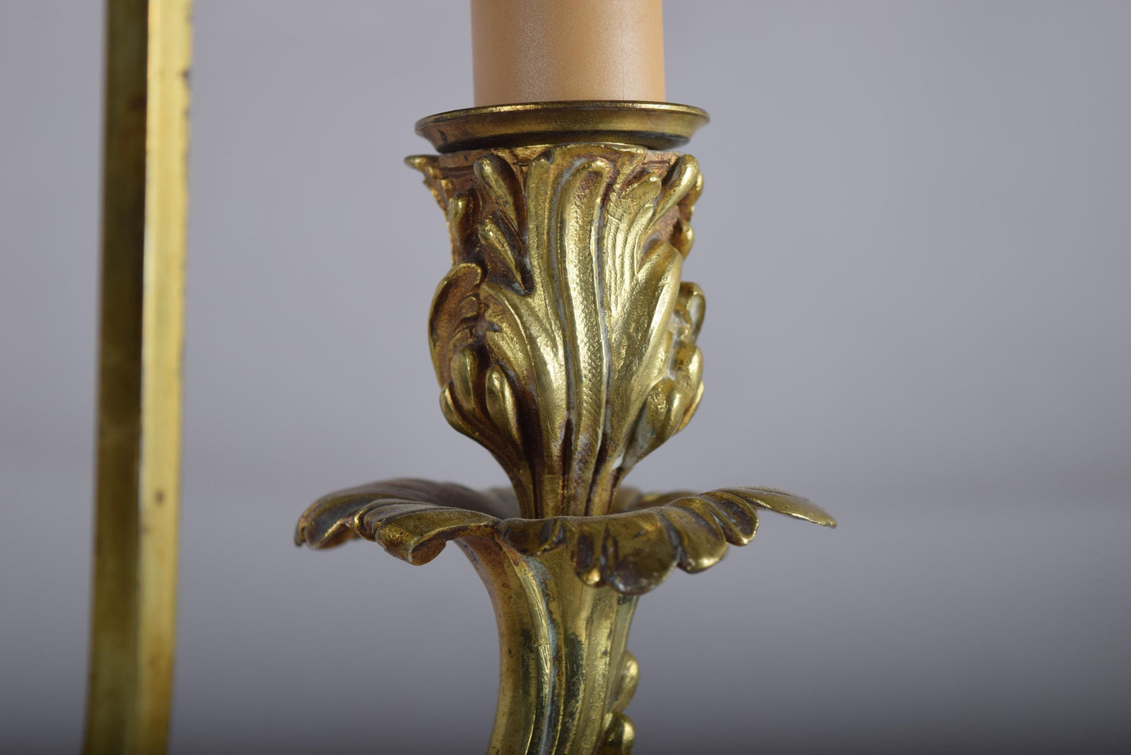 Antique Bronze Bouillotte Lamp, Louis XV Style — French, 19th Century
