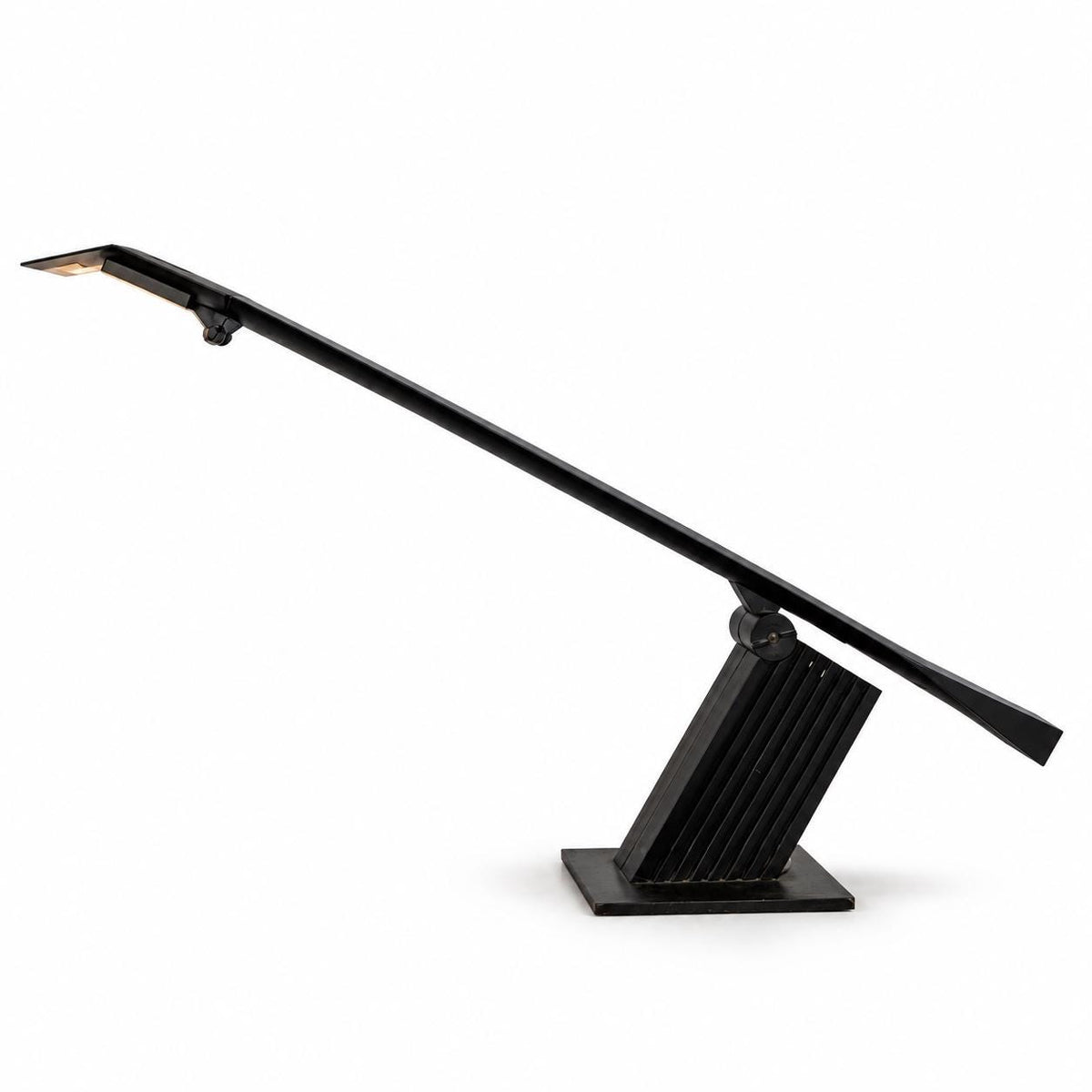 Black Lacquered Architect Lamp, Adjustable Modernist Desk Light