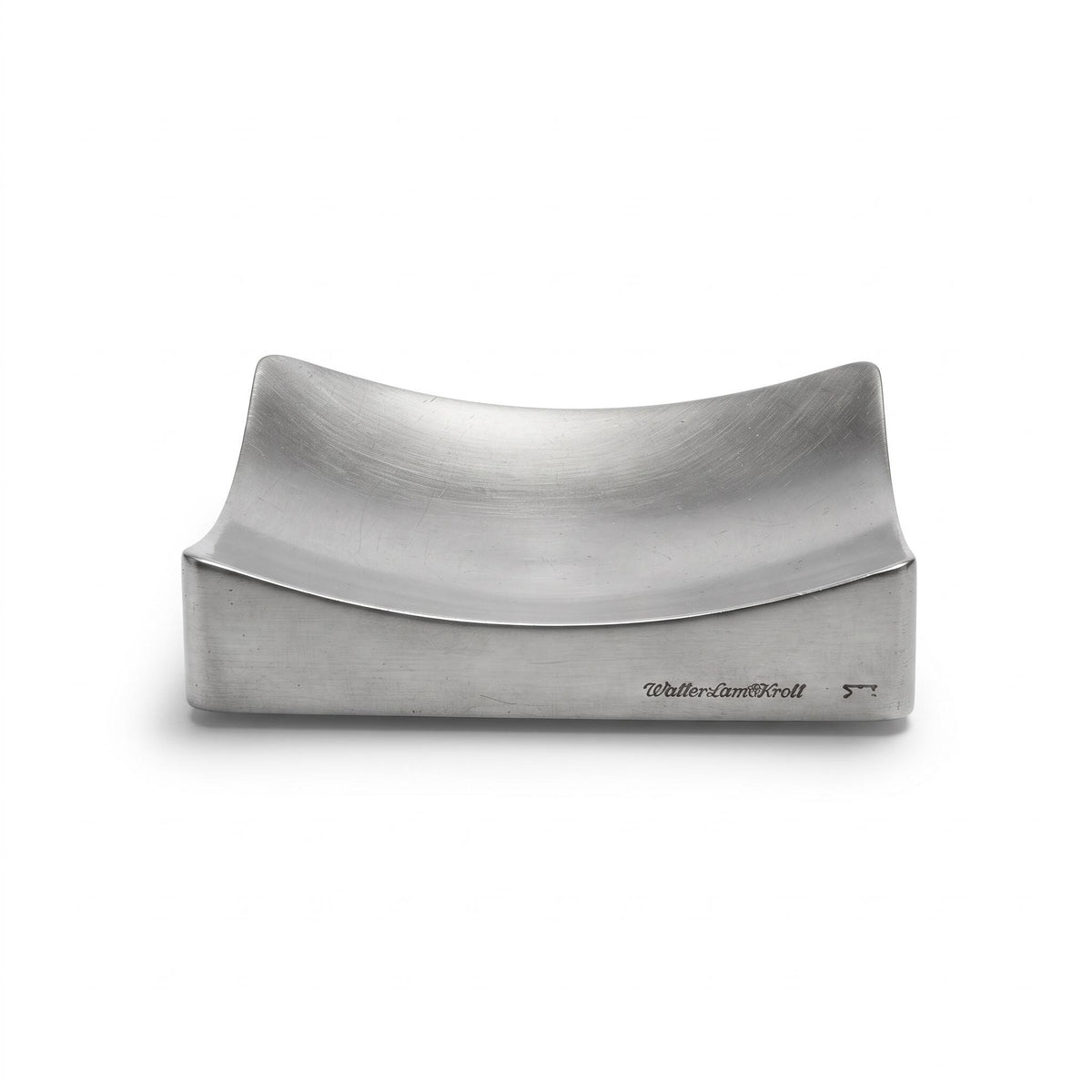 Vintage Aluminium Desk Tray, Walter and Moretti for Formes Nouvelles — France, circa 1970