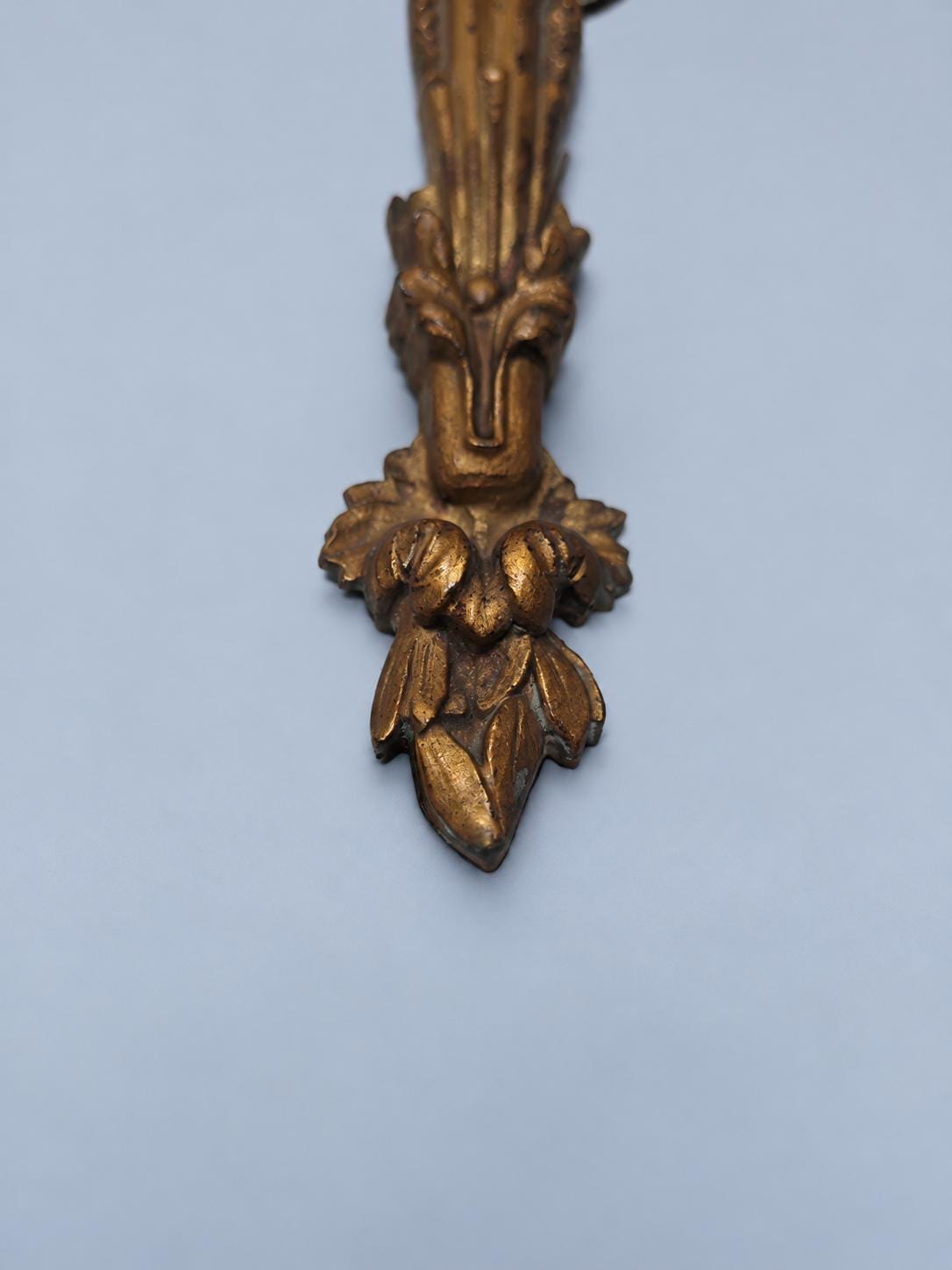 Small Gilt Louis XVI Style Two-Arm Wall Sconce with Laurel Garland, Vintage