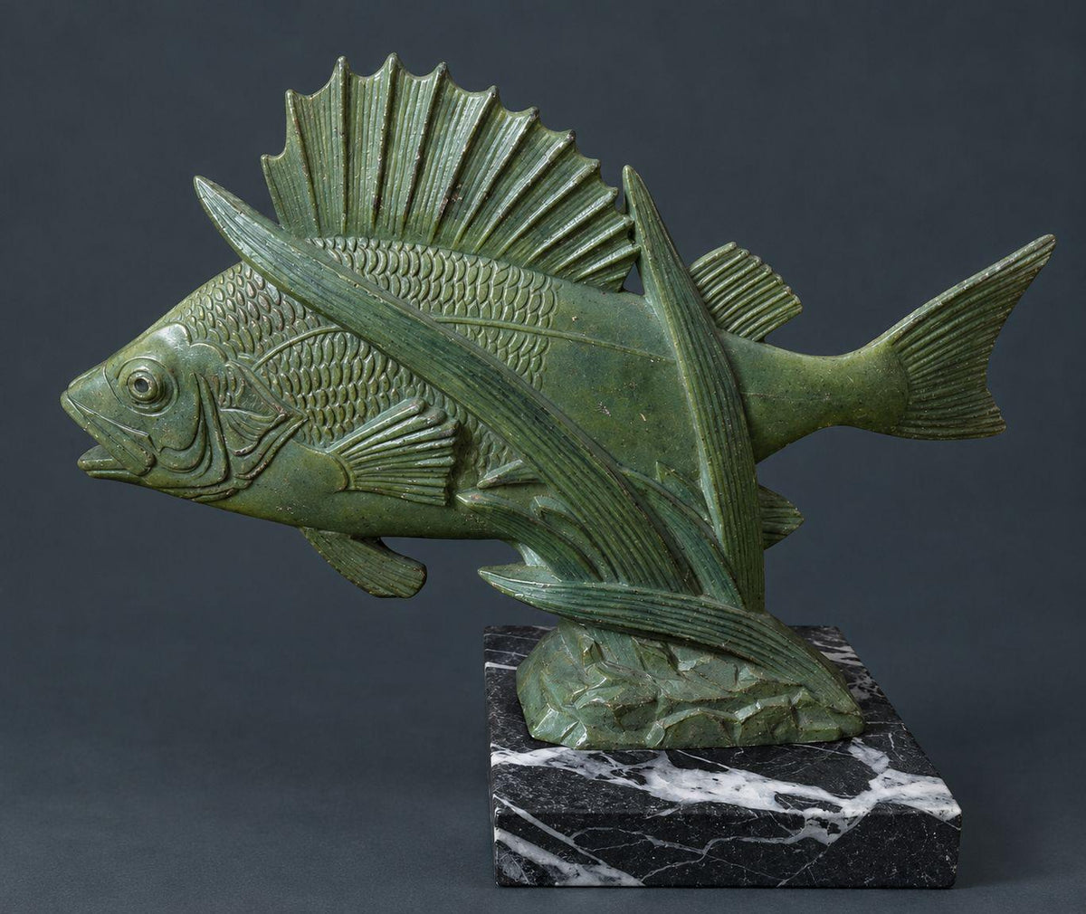 Antique Patinated Bronze Boy Riding a Water Buffalo, Herd Boy Sculpture on Pierced Rockwork Base, Asian Decor, circa 1900