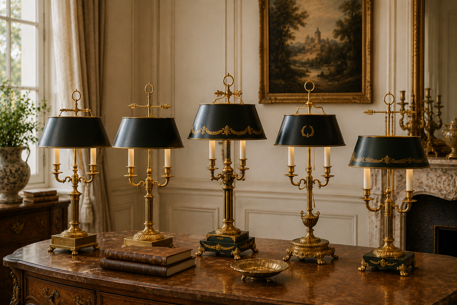 French Bouillotte Lamps