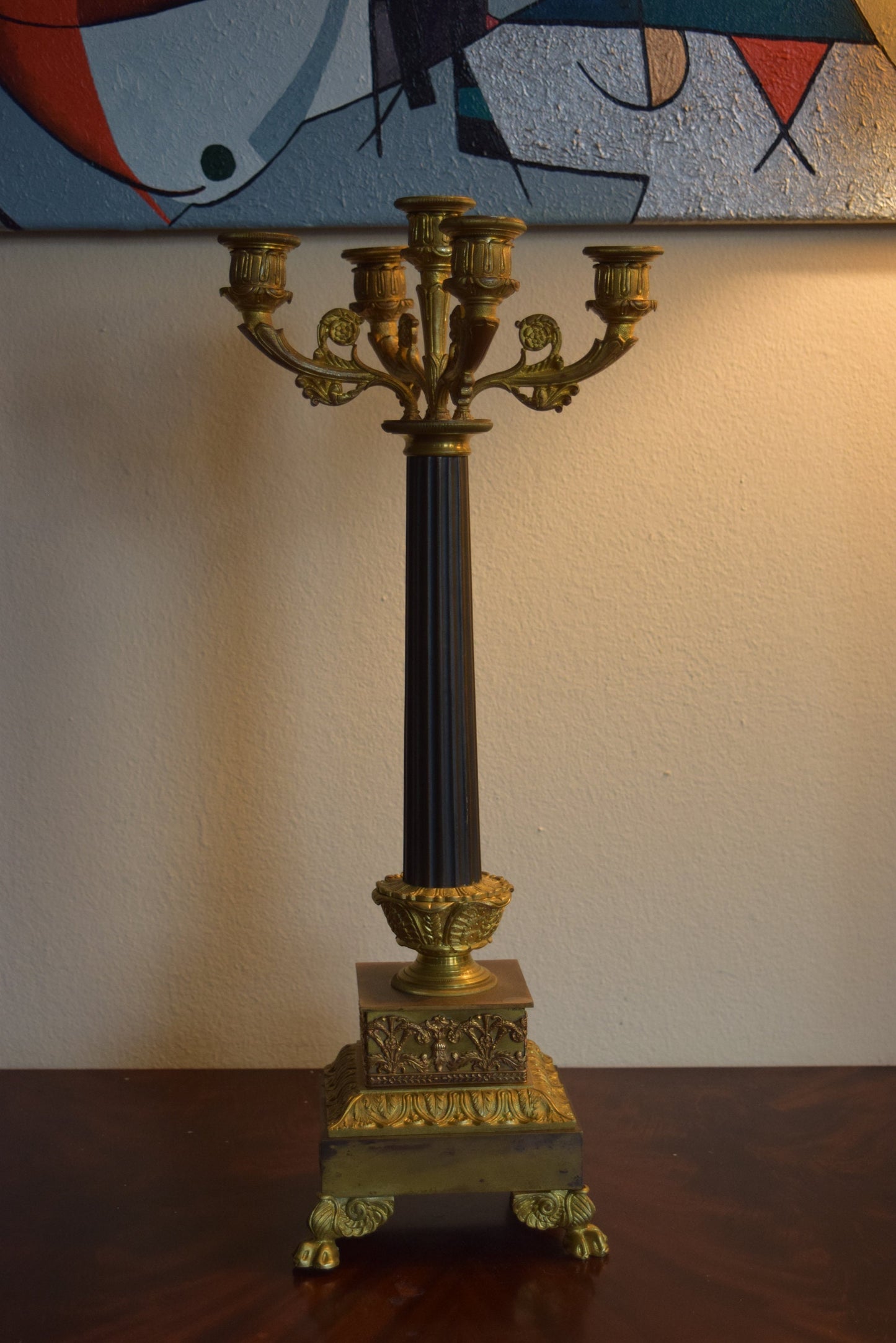 Antique Candelabra Gilded 19th century