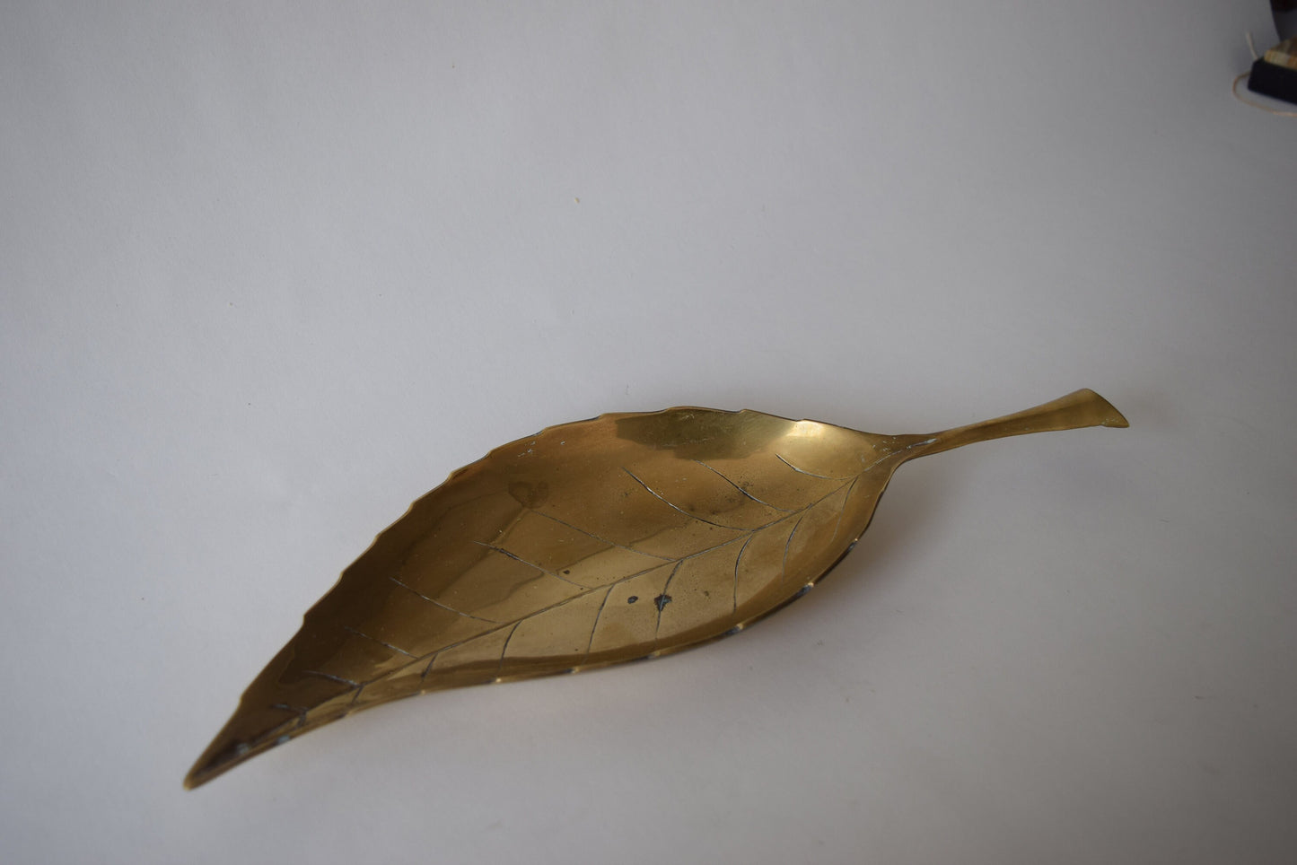 Mid-century Brass Leaf Key Bowl