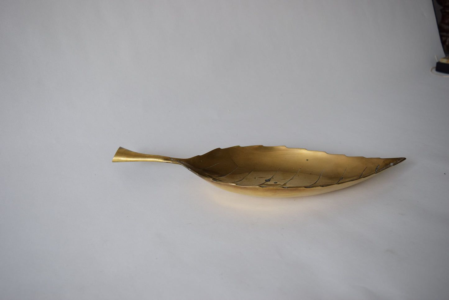 Mid-century Brass Leaf Key Bowl