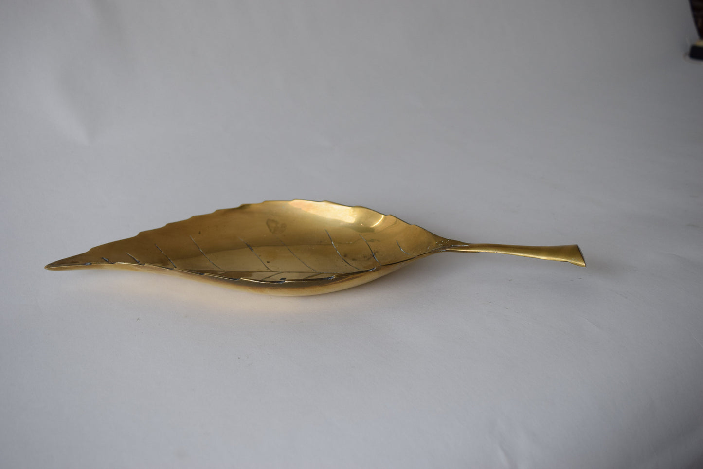 Mid-century Brass Leaf Key Bowl