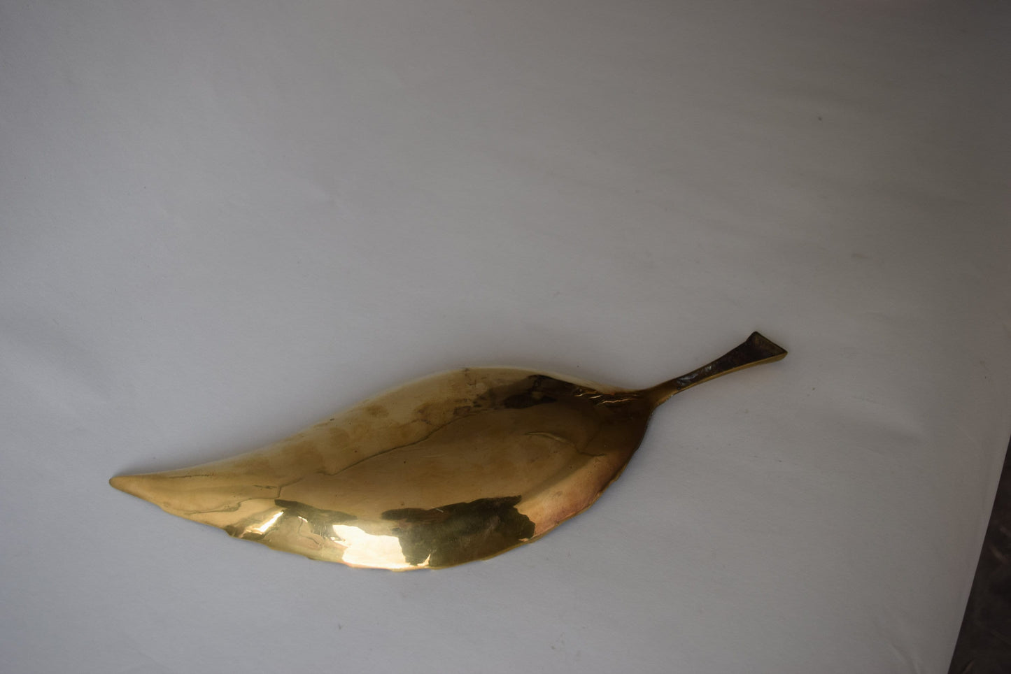 Mid-century Brass Leaf Key Bowl