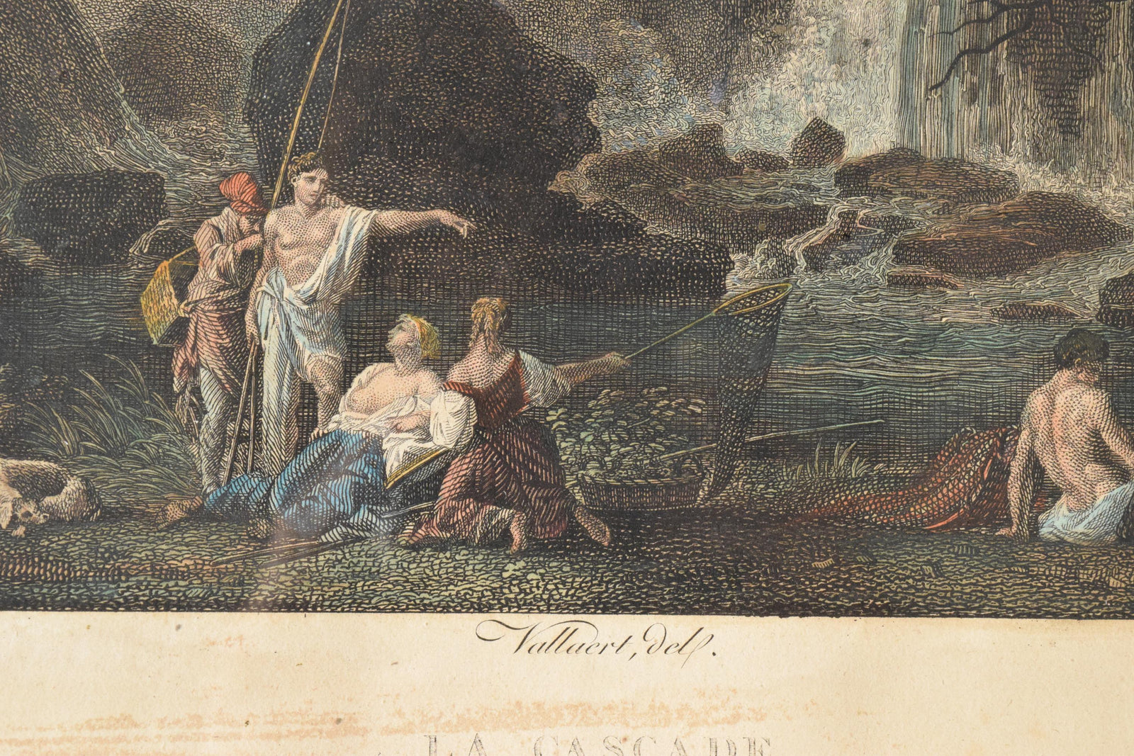 High-quality reproduction of 'The Waterfalls at Tivoli, with the Villa of Maecenas' by Claude-Joseph Vernet. This 18th-century drawing depicts the stunning waterfalls of Tivoli with the historic Villa of Maecenas in fine detail. A masterful sketch showcasing the beauty of classical European landscapes, perfect for collectors and history lovers seeking timeless decor.