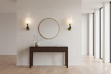 Art Deco Brass Torch Sconces, Fist-Holding Design | 1930s Solid Brass Wall Lights | Rare Statement Lighting, Pair