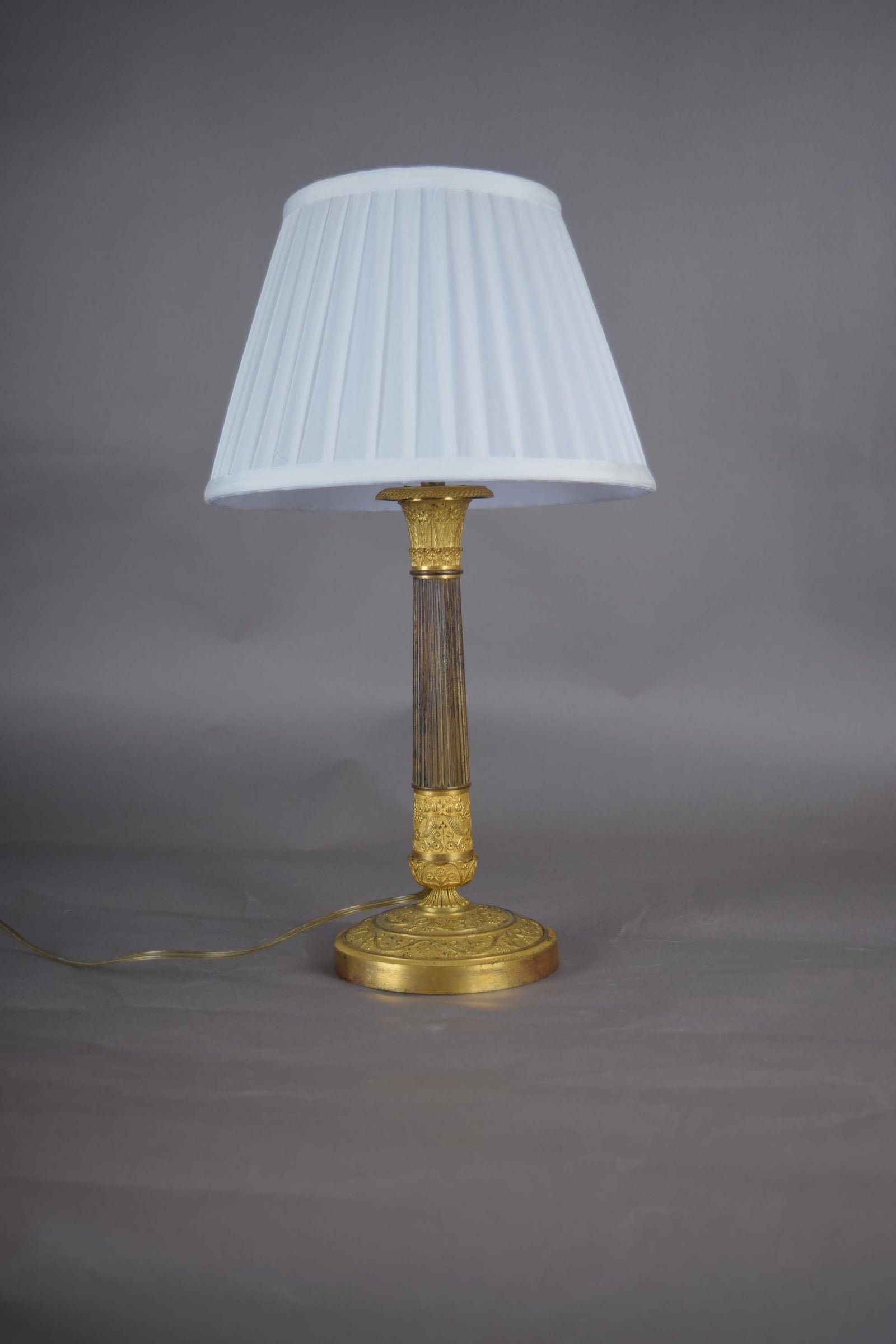 candlestick lamp ormolu gilded