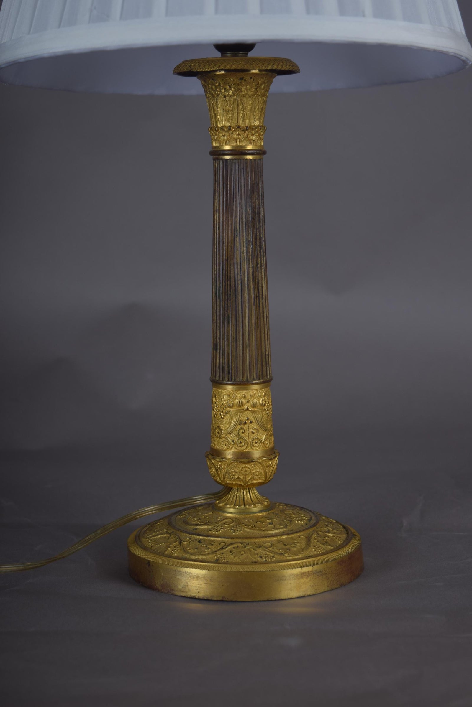 candlestick lamp ormolu gilded