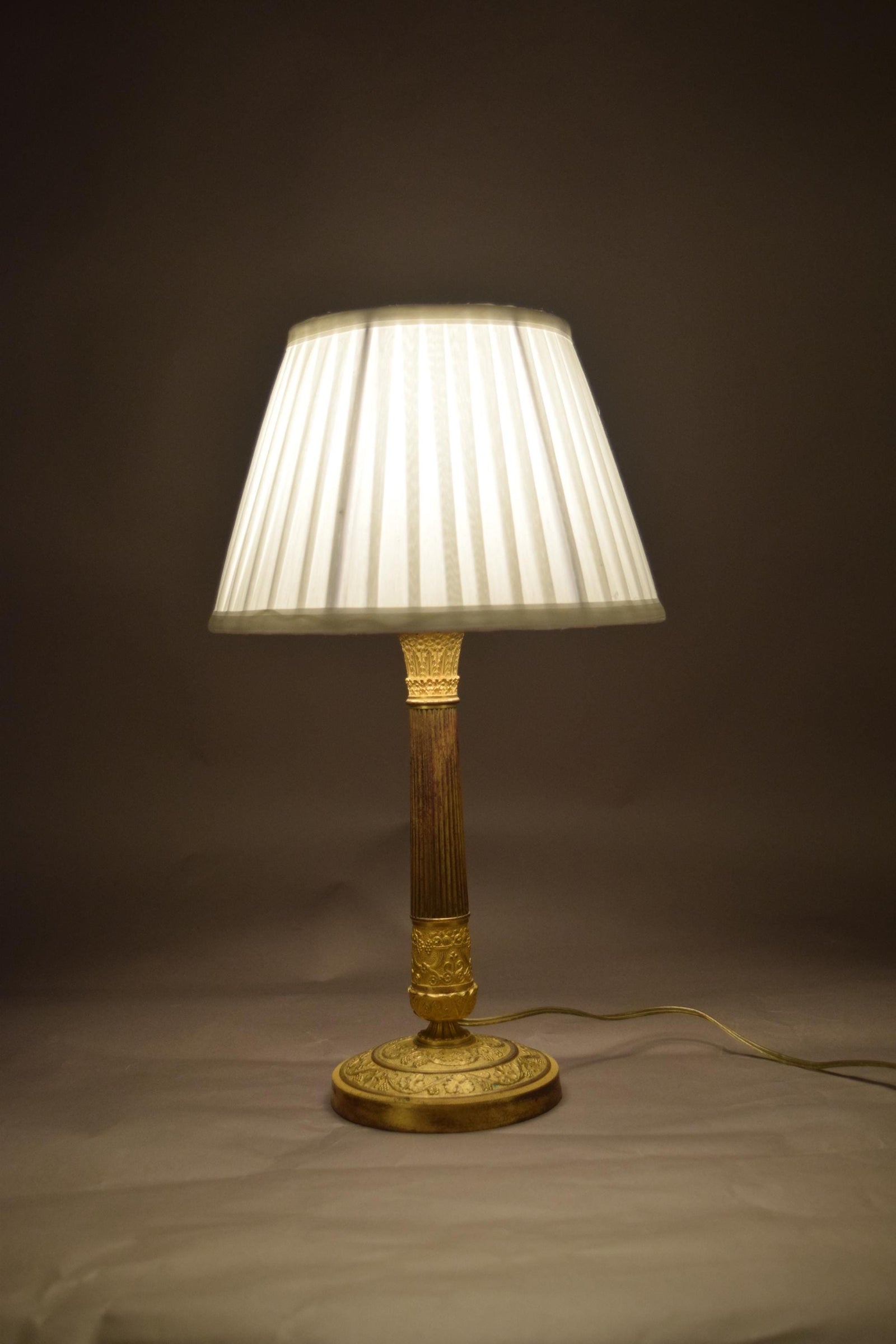 candlestick lamp ormolu gilded