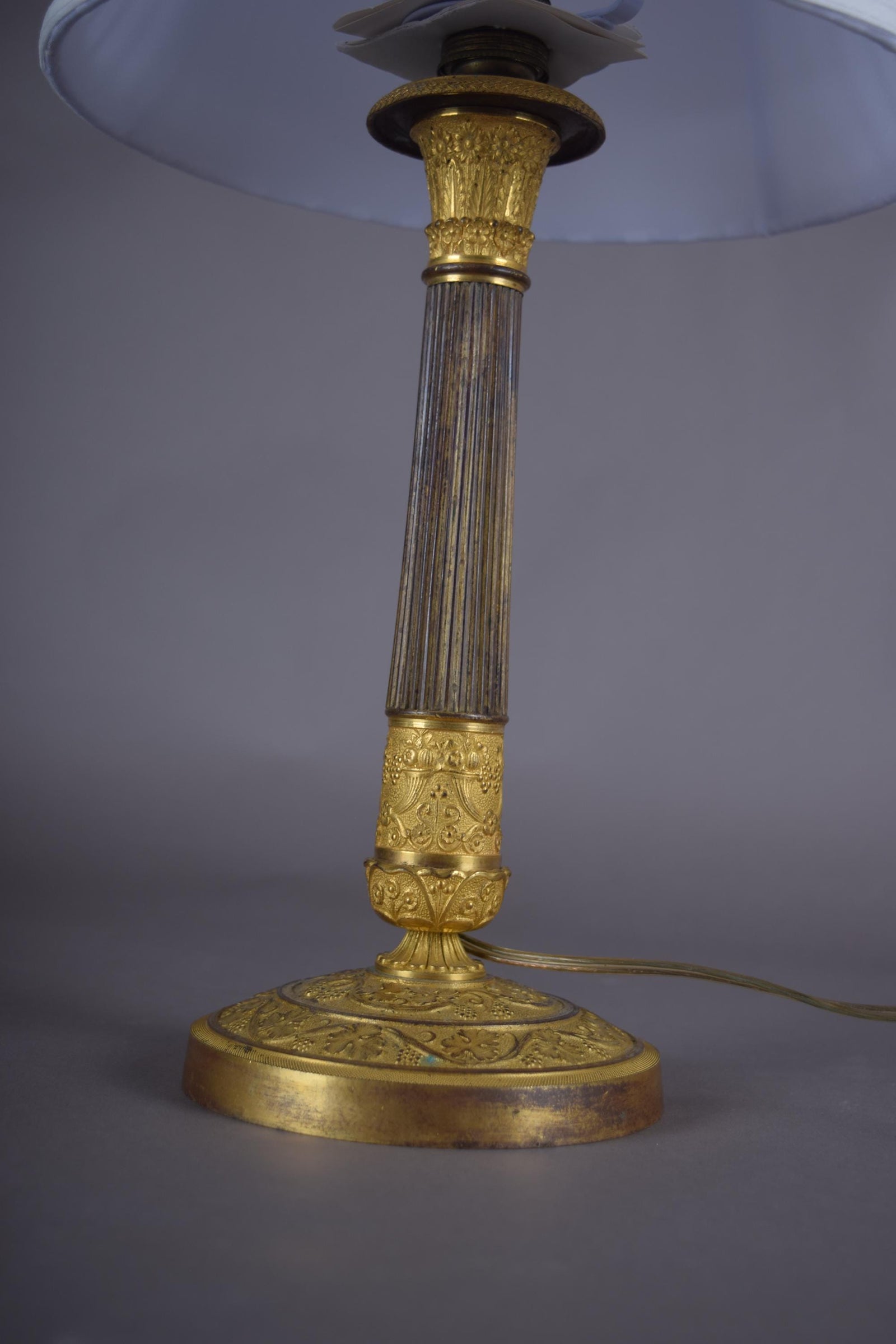 candlestick lamp ormolu gilded