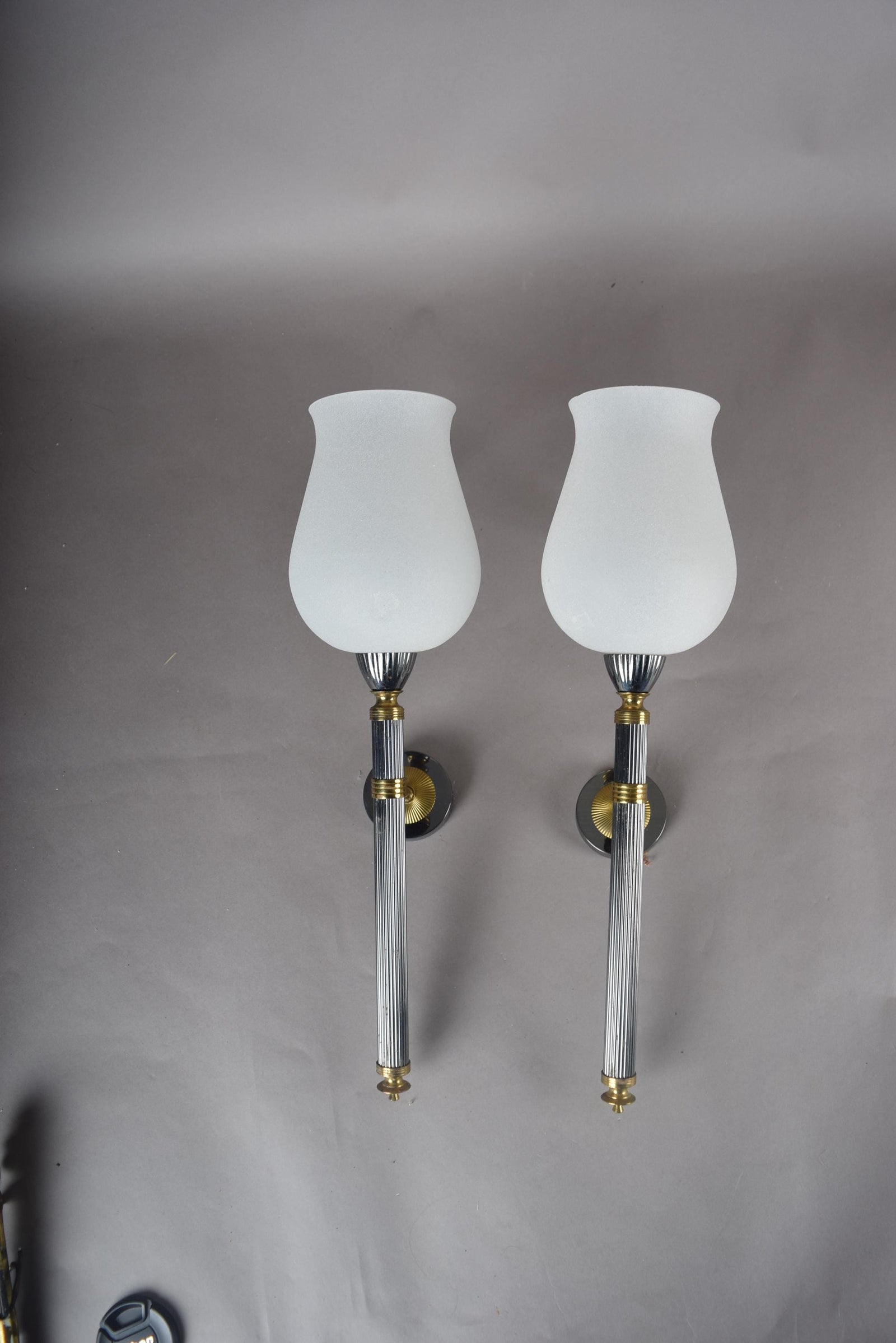 Pair of Wall Lights, Style of Maison Jansen, Neoclassical French Design, 1970s