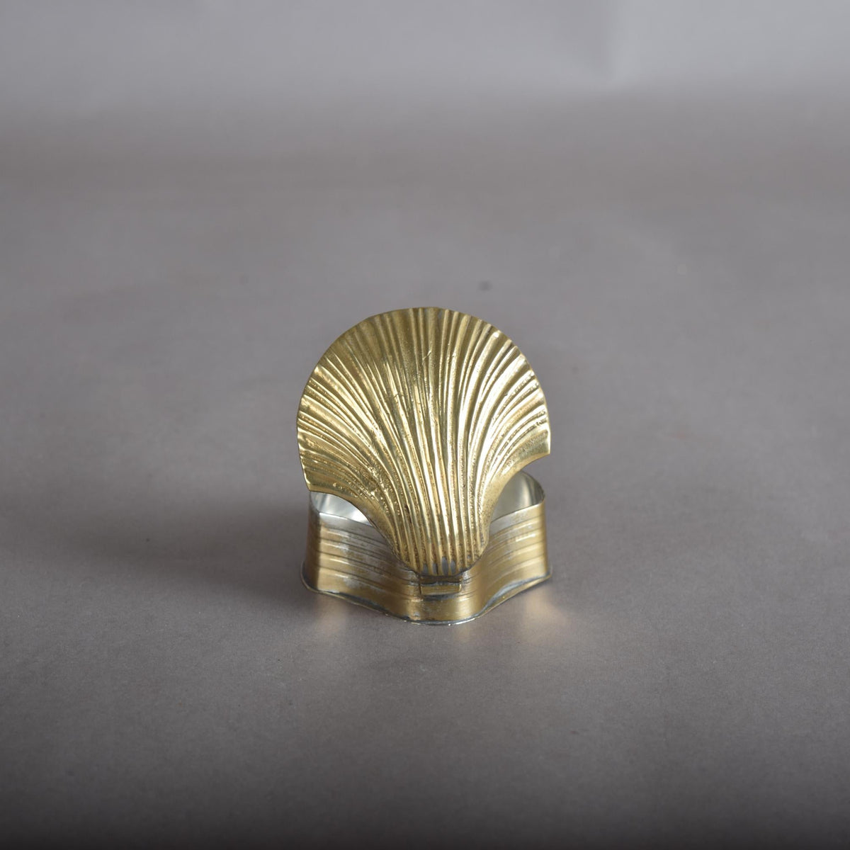 Vintage Brass Pill Box, Small Hinged Keepsake Case