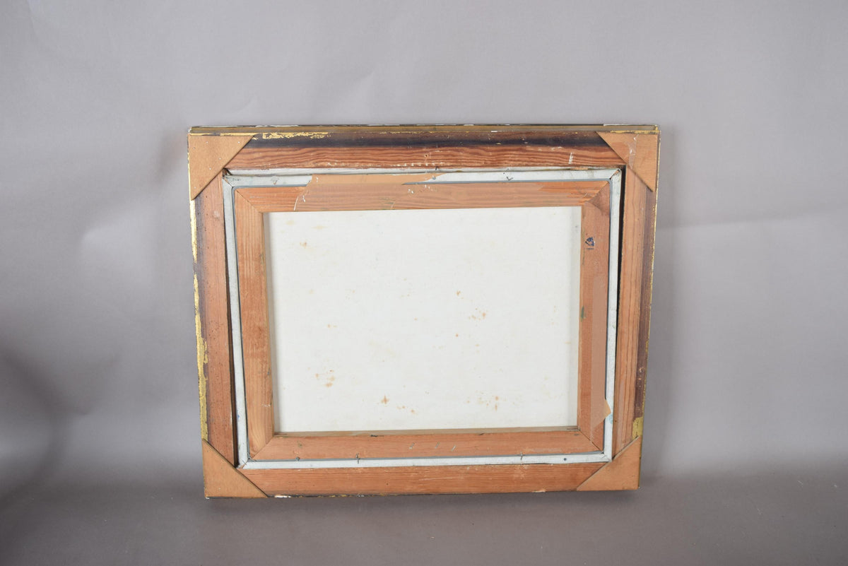 Vintage Floral Impasto Oil Painting, Expressionist Still Life, Gilt Frame, 1950s