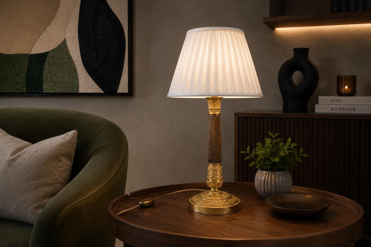 candlestick lamp ormolu gilded
