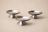 Set of 6 Vintage Stainless Steel Avocado Dishes, Mid-Century Serving Bowls, Inox Appetizer Dishes, Retro Tableware Set, Circa 1950s