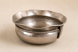 Vintage EPNS Silver Cache Pot, Silver Plated Planter, Decorative Metal Planter, Rope Edge Planter, Vintage Home Décor