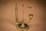 Antique Gilt Bronze Adjustable Piano Candle Lamp — Continental, 1910s