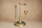 Antique Gilt Bronze Adjustable Piano Candle Lamp — Continental, 1910s