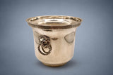 Silver Plated Ice Bucket, Lion Head Ring Handles, Empire Style Champagne Bucket — French, Vintage