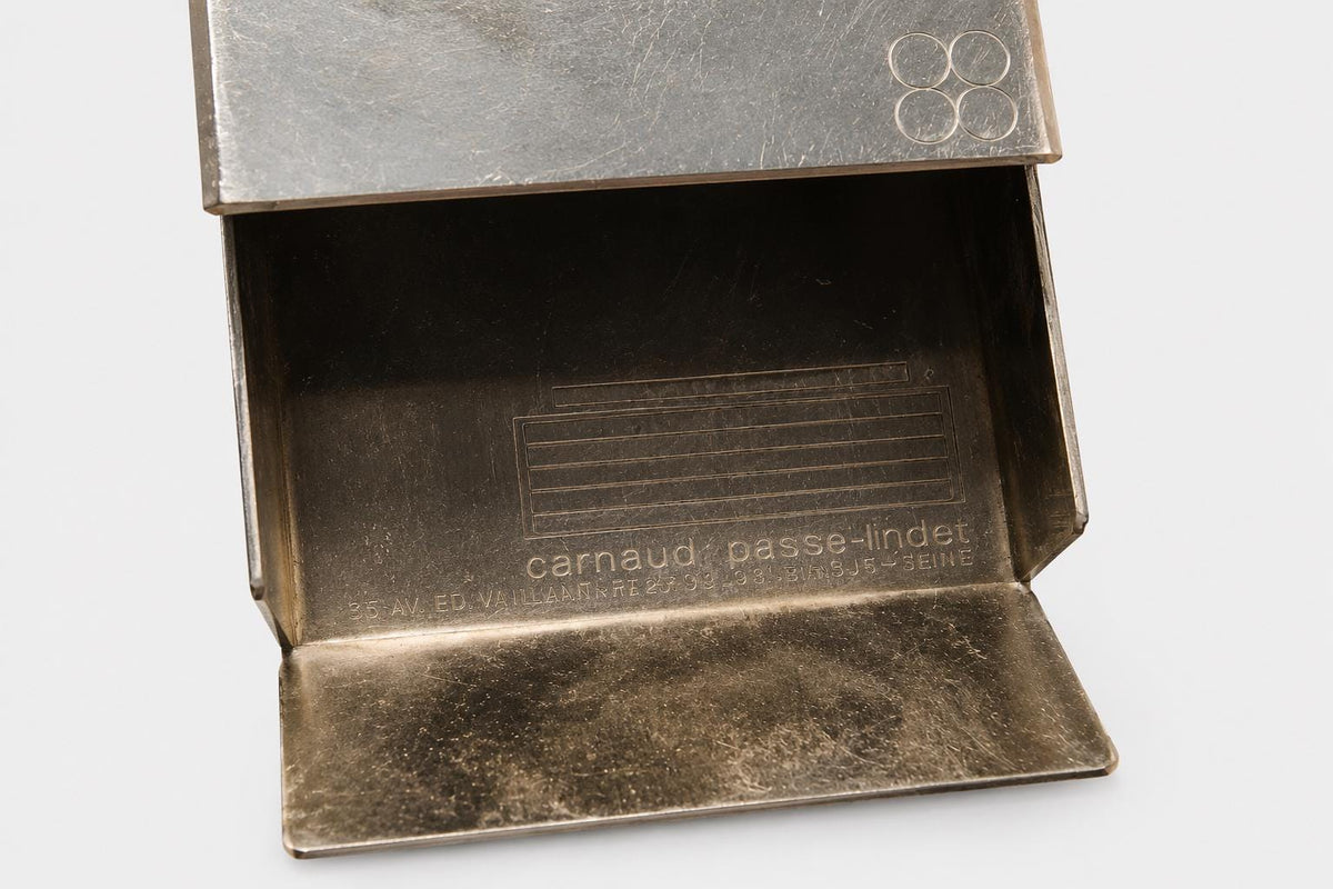 François Monnet Stainless Steel Card Holder for Kappa — French, 1970s