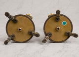 Vintage Candlestick Pair, Neoclassical Empire Style, Lion Paw Feet, 1950s