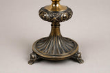 Vintage Candlestick Pair, Neoclassical Empire Style, Lion Paw Feet, 1950s