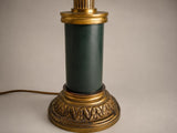 Bronze Lamp Base, Louis XVI Style, Fluted Column — Vintage, 1950s