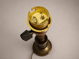 Bronze Lamp Base, Louis XVI Style, Fluted Column — Vintage, 1950s