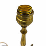 Brass Horse Head Table Lamp Base, Sculptural Equestrian Form