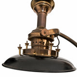 Industrial Style Adjustable Table Lamp, Bronze-Toned Metal with Swivel Shade