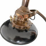 Industrial Style Adjustable Table Lamp, Bronze-Toned Metal with Swivel Shade