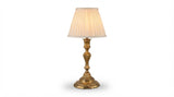 Vintage Solid Brass Table Lamp, Fluted Column, Stepped Circular Base, Classic Vintage Lighting, Circa 1950s