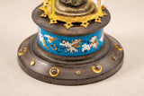 Vintage Knight Figural Toothpick Holder, Gold-Toned Metal, Beaded Wood Base, 1950s