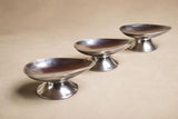 Set of 6 Vintage Stainless Steel Avocado Dishes, Mid-Century Serving Bowls, Inox Appetizer Dishes, Retro Tableware Set, Circa 1950s