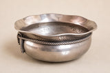 Vintage EPNS Silver Cache Pot, Silver Plated Planter, Decorative Metal Planter, Rope Edge Planter, Vintage Home Décor