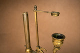 Antique Gilt Bronze Adjustable Piano Candle Lamp — Continental, 1910s
