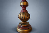 Carved Gold Leaf Table Lamp, Florentine Acanthus Leaves, Original Simon Fittings, Spanish Vintage Style, 1950s