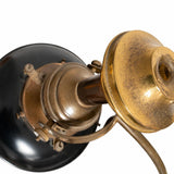 Industrial Style Adjustable Table Lamp, Bronze-Toned Metal with Swivel Shade