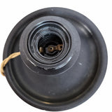 Pair of Black Marble Cassolette Lamp Bases with Inset Marble Band — French, 19th Century